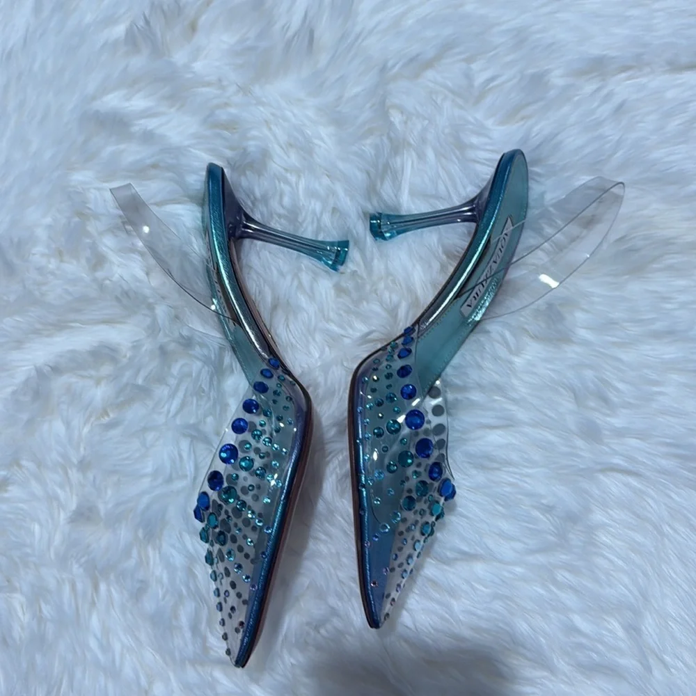 New Aquazzura starburst sling pumps Size 36US